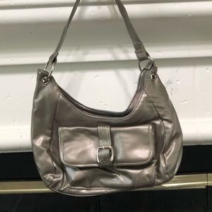 stylish silver bag
